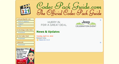 Desktop Screenshot of codecpackguide.com