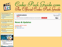 Tablet Screenshot of codecpackguide.com